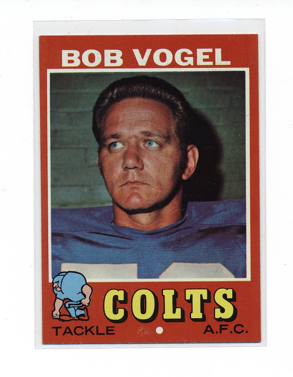 1971 TOPPS FOOTBALL NM OR BETTER #199 BOB VOGEL