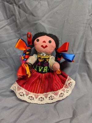 VTG Hindu Indian Doll Cloth Rag Handmade Woman Folk Art Souvenir | eBay