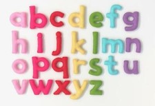 Warm Pink Colour lowercase Felt Alphabet