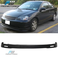 Fits 01-03 Honda Civic Mugen Style PP Front Bumper Lip Spoiler Black