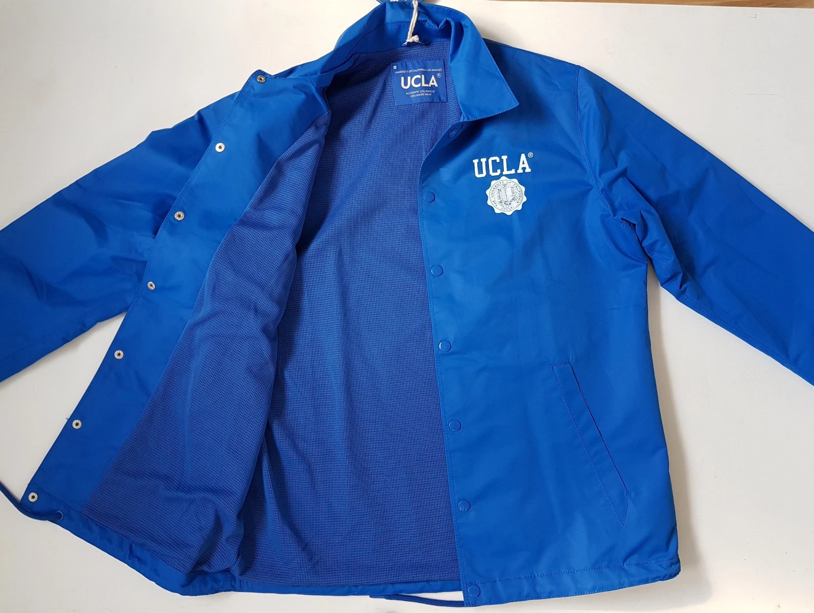 Men's UCLA Jacket Windstopper Blue Color Size UK M - BNWOT