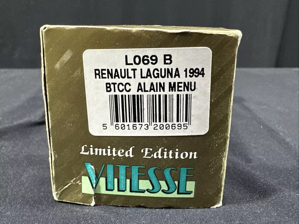 LL069 B Renault Laguna 1994 BTCC Alain Menu Diecast Car 1:43 Scale #10 Yellow - Image 2 of 4