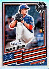2026 Panini Stars & Stripes Prizm USA Baseball #143 Liam Peterson Silver