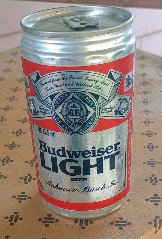 BUDWEISER LIGHT BEER - TEST EDITION (11/3/1980) FULL CAN
