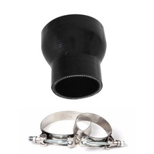 51mm-76mm 2"-3" STRAIGHT TURBO/INTAKE PIPE SILICONE COUPLER REDUCER HOSE + CLAMP