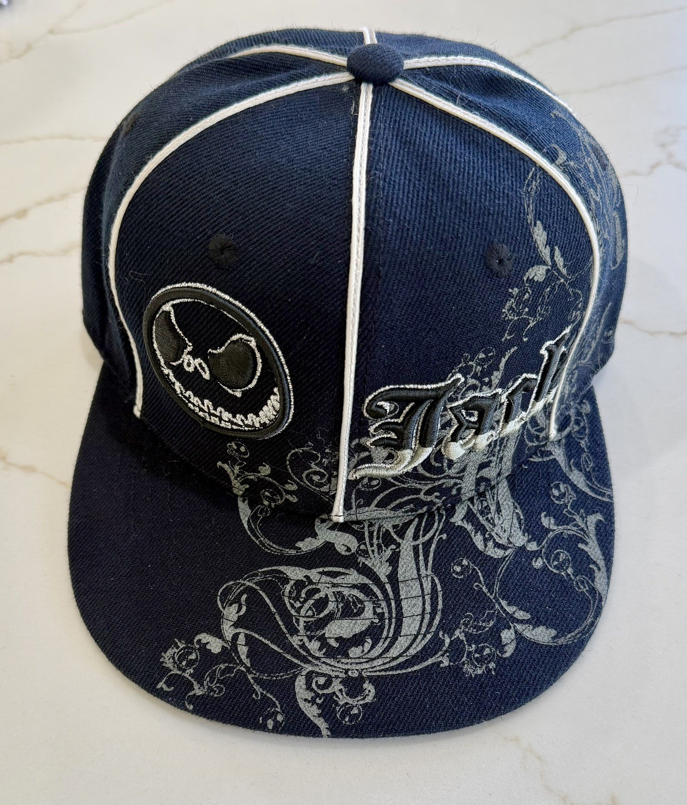 DISNEY RESORTS JACK SKELLINGTON NIGHTMARE BEFORE CHRISTMAS HAT RARE FLAT BRIM