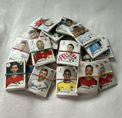 Panini FIFA World Cup Russia 2018 Sticker Konvolut Einzelporträt Spieler