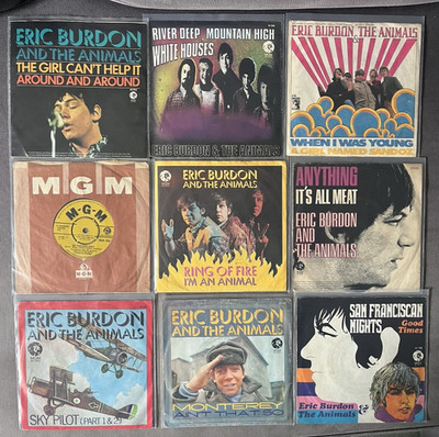 Eric Burdon & The Animals: 10 Original-Vinyl-Singles