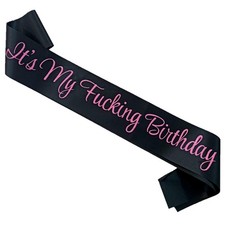 It's My Birthday Sash, Happy Birthday Party Decorations, Birthday Party Sash ...