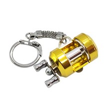 Fishing Reel Key Chain, Metal Round Reel Keychain , Exquisite Pendant Gift fo...
