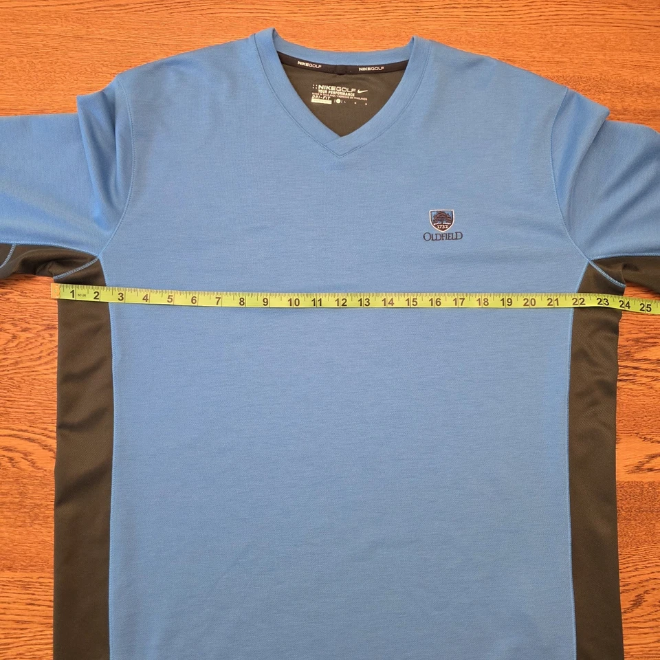 Camisa de Golf Nike Oldfield Club de Golf Dri-Fit Tour Performance Cuello en V Manga Larga Foto 4 de 4