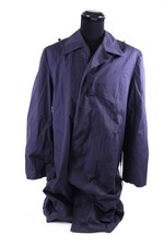 DDR Trenchcoat Gr&ouml;&szlig;e g50 Regenmantel Uniform Blau Vintage Ostalgie NVA MfS MdI