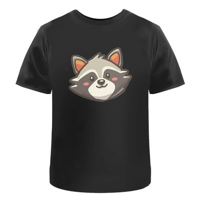 'Cute Smiling Raccoon' Unisex T-Shirt -  100% Cotton (S-XXL) (TA057587)