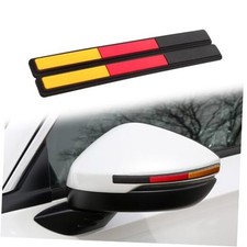 Car View Mirror Protector Strip, Front Corner Bumper Guard Black red yellow