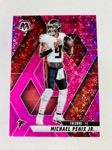 Michael Penix Jr. 2025 Panini Mosaic /20 No Huddle Pink Prizm Falcons