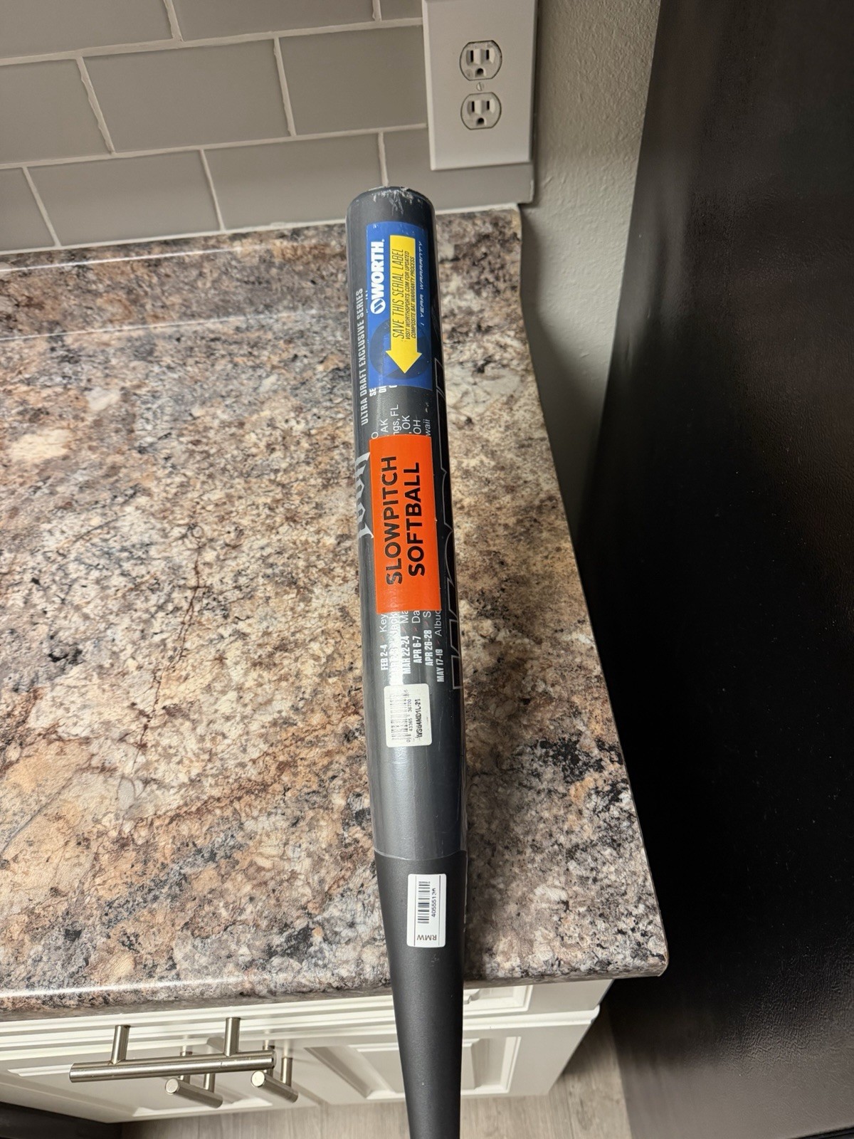 Worth Mayem Tour Series Slowpitch Softball Bat 34/26 Great Condition