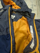 H&M Sport Windbreaker Jacket Hooded Zip Blue ...