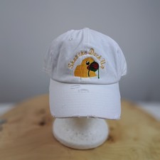 Kbethos Vintage Baseball Cap Womens One Size White Adjustable Strapback Hat
