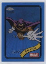 2025 Topps Chrome Marvel Comics Blue Refractor 215/299 Swarm #16 16v0