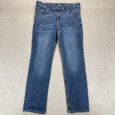 Thereabout Boys Mid Rise Straight Fit Leg Denim Jeans Blue Size 18H Husky