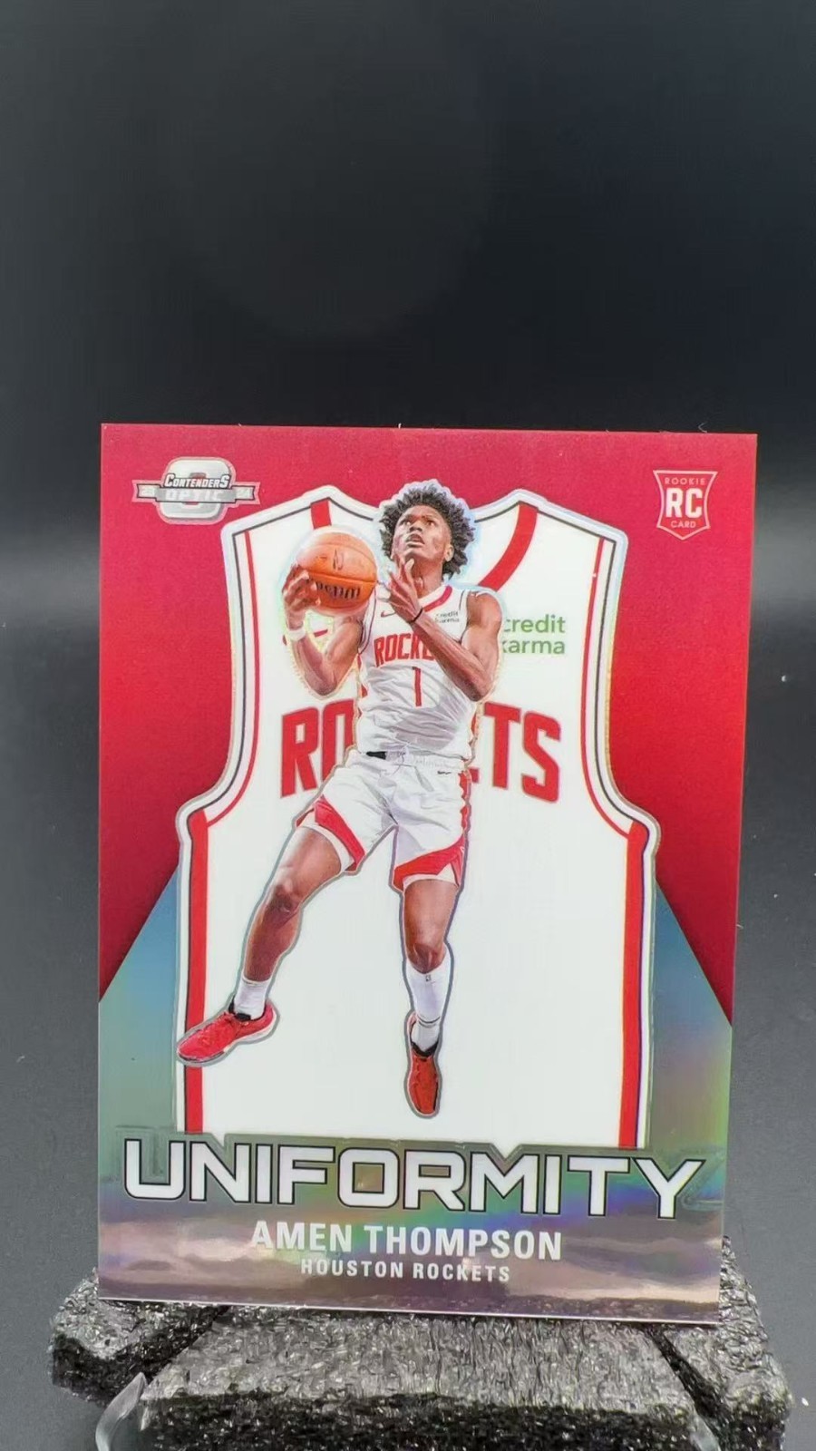 2023 Contenders Optic Amen Thompson RC Uniformity Silver #10695 AL