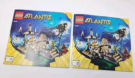 Lego 8061 Atlantis Gateway of the Squid w Minifigures 90% Complete Squid Divers