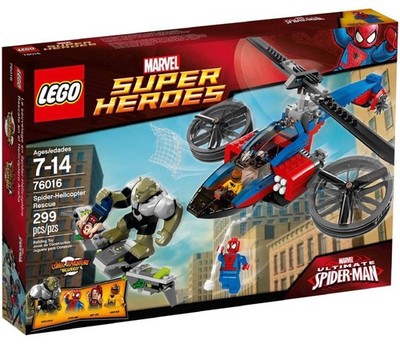 LEGO Marvel Super Heroes 76016 Spider-Helicopter Rescue Rare Retired Set