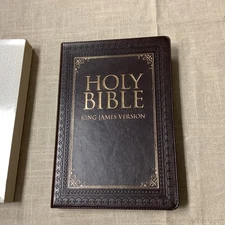 Holy Bible King James Version KJV Thinline Large Print Brand New Unused w Cover