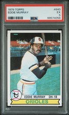 1979 TOPPS #640 EDDIE MURRAY PSA 5
