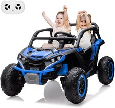 24V Ride On UTV Car for Kids,2 Seater 4WD Electric Toy Truck with Remote Control