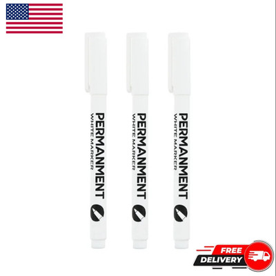 3 Pack  Acrylic White Paint Pens  White Permanent Marker with Extra Fine Point