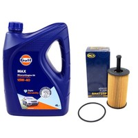 MotoröL Set Gulf Max 15W-40 4 Liter + ÖLfilter FüR Citroen Berlingo Peugeot 306