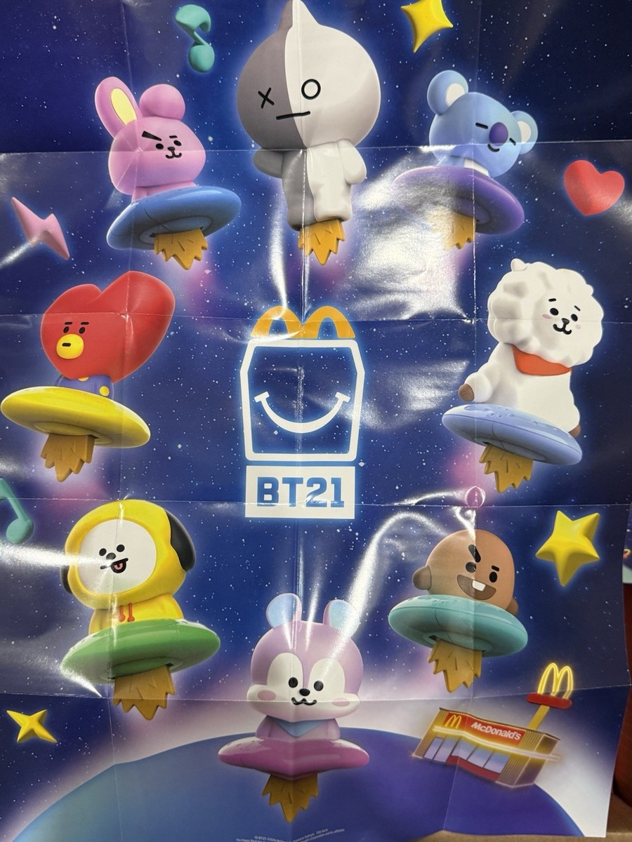 Mc Donalds 2026 BTS Bt21 full Set of 9 Figures And 1 Set Of