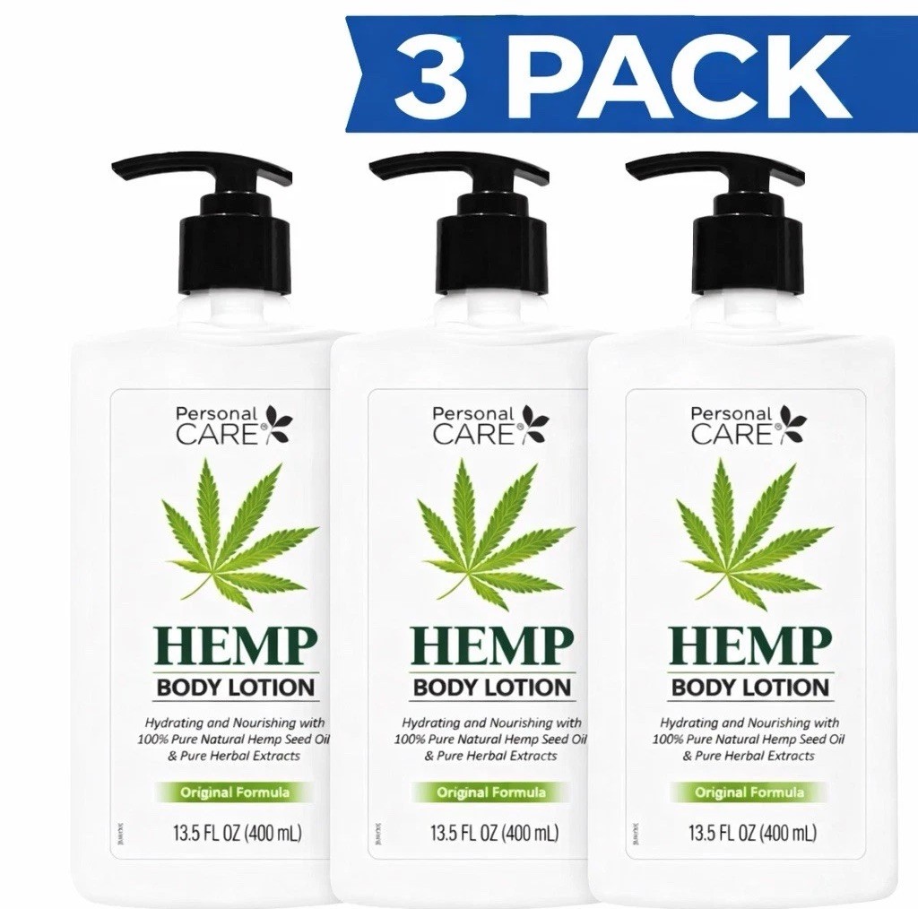 Hempz 3 Pack, Natural Hemp Seed Oil Body Moisturizer with Shea Butter and Gins
