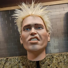 Billy Idol life size head bust