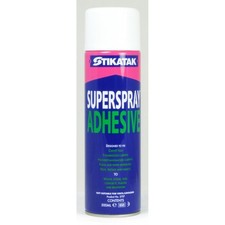 Stikatak Superspray Adhesive 500ml for Carpet Tiles Vinyl Flooring Underlay
