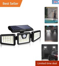 BrightGuard Solar Motion Light: Waterproof, Wide-Angle Security Illumination