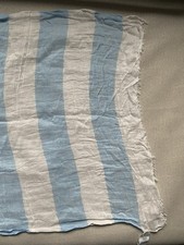 Leinen Viskose Schal hellblau weiß gestreift, Marke Opus, Sommerschal