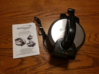 Brentwood Stainless Steel Non-Stick Electric ROTI & TORTILLA Maker TS127  8''