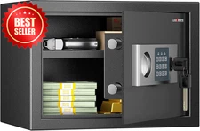 Digital Safe Box 0.6CF Home Office Lock Box for Cash Guns Jewelry 13.8" US