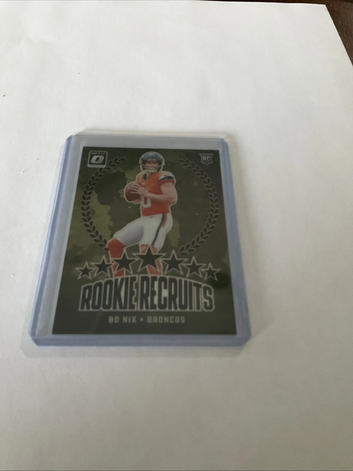 Bo Nix Panini Donruss Optic Rookie Recruits #4 Black Pandora