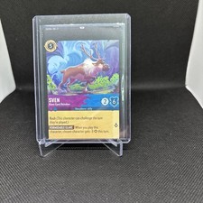 Disney Lorcana Archazia's Island Sven KEEN-Eyed Reindeer Card MISPRINT & MISCUT
