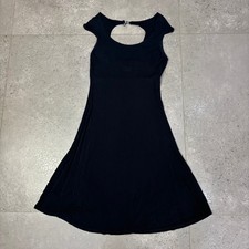 Events Black Midi Dress Women's Size 14 Open Back Evening Wear