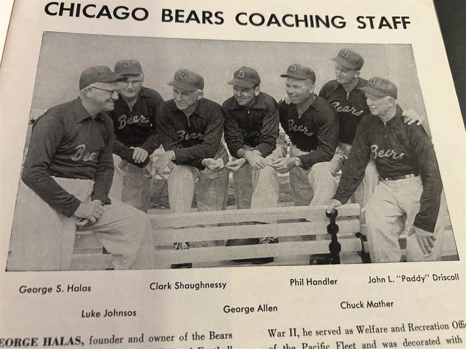 1961 CHICAGO BEARS vs LOS ANGELES Rams Program WRIGLEY FIELD Mike DITKA Wade - Image 3 of 4