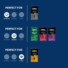 Lavazza Variety Pack Aluminum Espresso Capsules Compatible W/ Nespresso 50PC