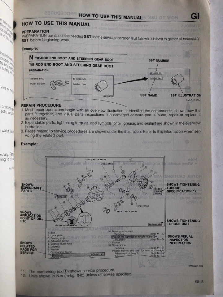 Mazda 121 Workshop Manual Supplement Service Repair Factory Original 1989 - Image 4 of 4