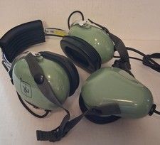 David Clark H7010 Ground Support Aviation Headset 12512G-01 U-174/U Military
