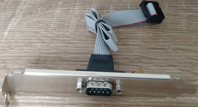 D-Sub 9 Pin Slotblech Adapter 10 Pin IDC Seriell Konverter Gebraucht