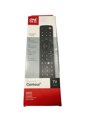Universal Remote Control - One For All URC1210 Contour TV - Black