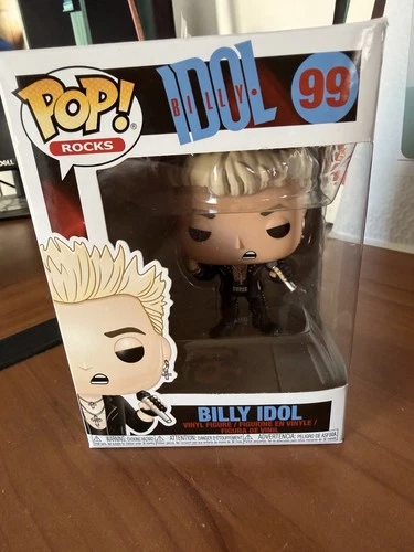 New! Funko Pop Rocks ! BILLY IDOL #99 Vinyl Bobblehead